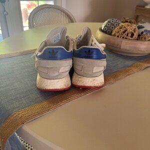 Rare Iniki Runner Mens in White/Blue by Adidas, 11 US